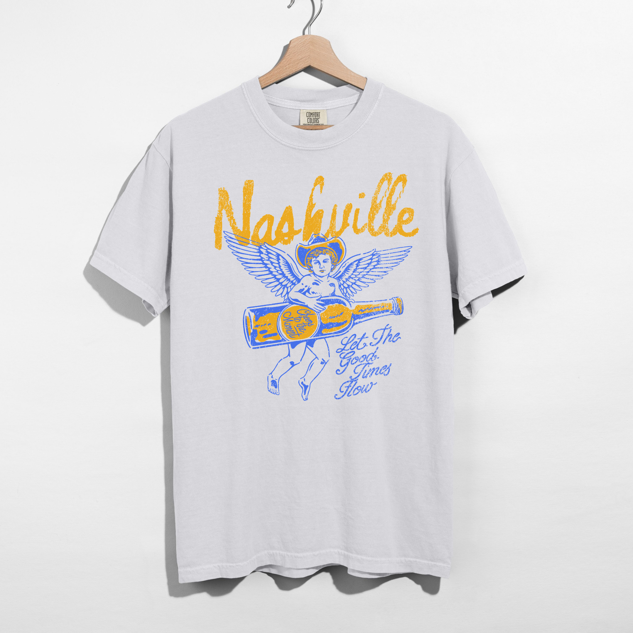Nashville Graphic Tee –  Western Angel Shirt | Country Concert Outfit Tee