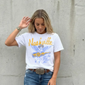Nashville Graphic Tee –  Western Angel Shirt | Country Concert Outfit Tee