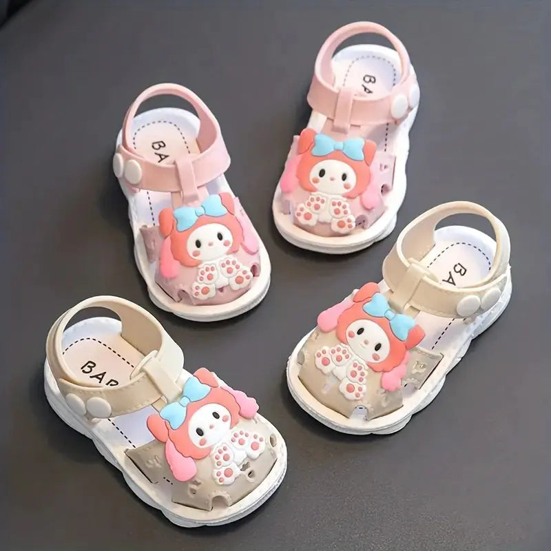 Cute Cartoon Girls' Non-Slip Princess Beach Sandals