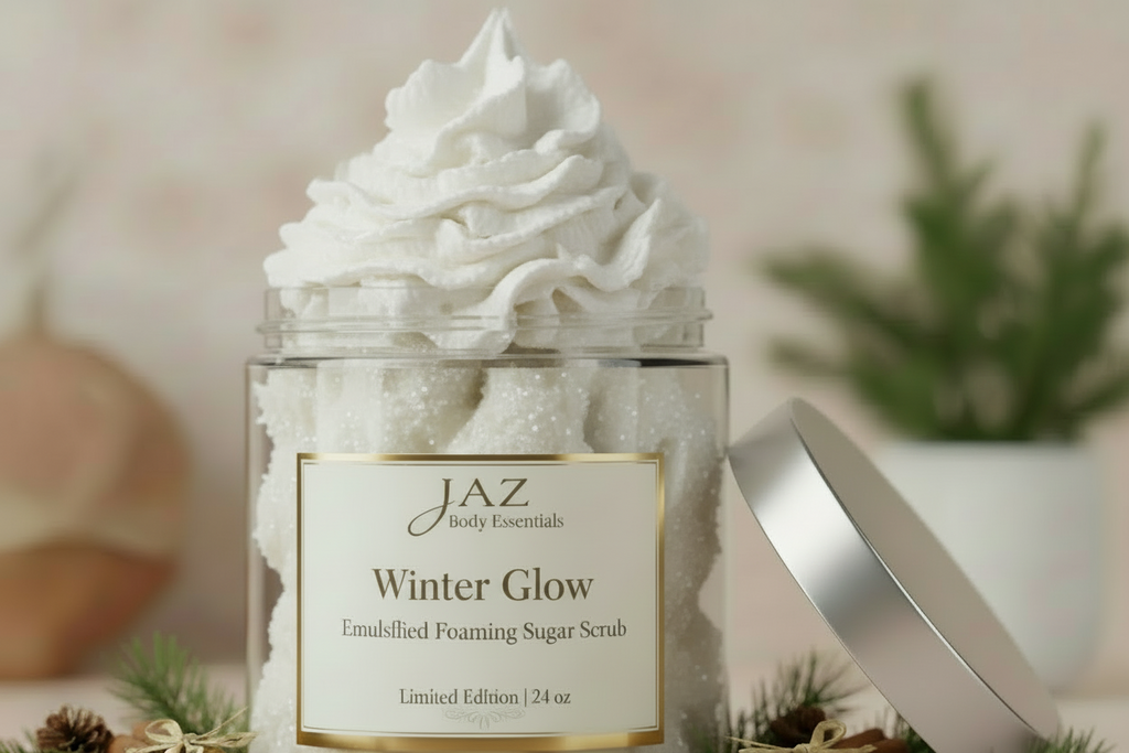 Winter Glow Emulsified Foaming Sugar Scrub – Holiday Super Size (24 oz)