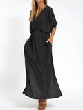 V-Neck Maxi Dress