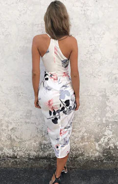 Floral Dress, Spaghetti Strap Women's Dress